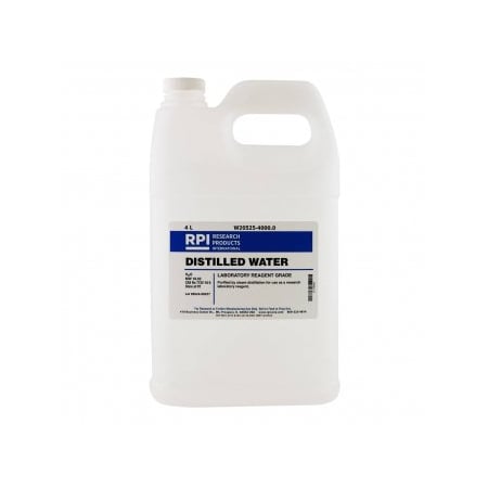 Rpi Distilled Water, 4 x 4 L W20525-4X4L